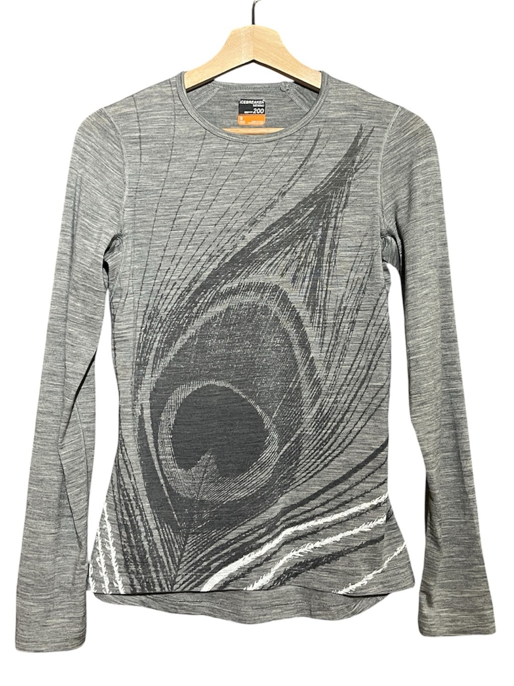 Icebreaker BodyFit 200 Peacock Feather Merino Base Layer Long Sleeve Thermal Top